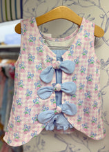 Load image into Gallery viewer, Embrace sunny days with the Berry Special Knit Ruffle Short Set by James and Lottie! This delightful strawberry knit set is perfect for casual spring and summer outings. Plus, it’s a charming match with the little sister dress, creating an adorable sibling look. Dress your little one in joy!