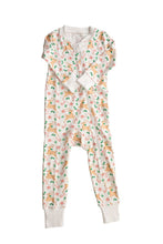 Load image into Gallery viewer, The Proper Peony’s Prancer Pima Zipper Pajamas wrap your little one in cozy warmth with ultra-soft Pima cotton. Festive reindeer and candy cane prints bring holiday magic to bedtime, making each moment joyful and snug throughout the season.
Footed Pajamas - Size NB, 3m, 6m, 9m
Non-Footed Pajamas - Size 12m, 18m, 24m