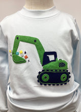 Load image into Gallery viewer, Boy’s Green Digger Appliqué Pant Set