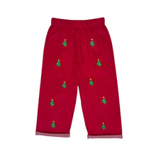 Load image into Gallery viewer, Boys Christmas Tree Red Corduroy Pants