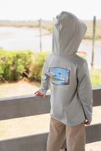 Load image into Gallery viewer, The Boys Field & Stream Performance Hoodie is perfect for active boys who love outdoor adventures. Made to keep him cool and comfortable, it offers breathable fabric and sun protection so he can enjoy long days on the water or exploring nature safely. This hoodie combines function and style to support every energetic outing.