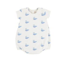 Load image into Gallery viewer, Experience the ultimate in comfort and cuteness with Patton Play Bubble by The Beaufort Bonnet Company. Our Pima cotton play bubble features a playful quack quacks pattern and a breathable design, perfect for all-day play. Give your little one the best with our adorable and comfortable Patton Play Bubble!