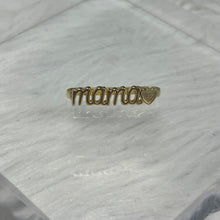 Load image into Gallery viewer, Watch charms for moms and new moms make an extra special gift for any mom in your life, or you can get one for yourself! 
Sterling Silver
22 Karat Plating, Enamel
Lovely Watch Band Charm
Mama Design
Fun To Stack With Multiple Charms From The Collection