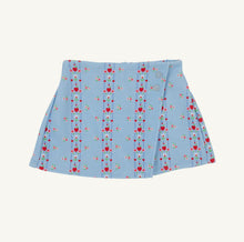 Load image into Gallery viewer, Celebrate her first day in style with the Stella Skort in First Day Flowers by The Beaufort Bonnet Company! This charming floral print, subtly woven with school details, makes every moment unforgettable. Perfect for tween girls ready to shine, it pairs beautifully with the Little Miss Prim and Proper Polo—comfort and cuteness combined!