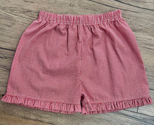 Load image into Gallery viewer, Emma's Gingham Shorts with Ruffle