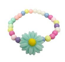 Load image into Gallery viewer, Show her confidence with these adorable Daisy Flowerbomb friendship bracelets! Each one features colorful beads and a large colorful daisy for extra fun. Plus, with proceeds going to charity, you can make a positive impact while expressing yourself. Made by Anuja Tolia. Available in 4 different colors.