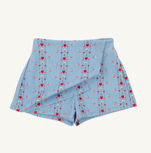 Load image into Gallery viewer, Celebrate her first day in style with the Stella Skort in First Day Flowers by The Beaufort Bonnet Company! This charming floral print, subtly woven with school details, makes every moment unforgettable. Perfect for tween girls ready to shine, it pairs beautifully with the Little Miss Prim and Proper Polo—comfort and cuteness combined!