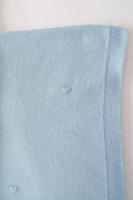 Load image into Gallery viewer, This luxuriously soft Bailey Baby Blanket in Buckhead Blue is a baby essential! The plush fabric wraps baby in cozy comfort while the beautiful blue shade and embroidered heart motifs bring a touch of elegance that makes any nursery look absolutely magazine-worthy. It's the kind of blanket that works for everything from tummy time to stroller rides to those precious newborn photos—basically the versatile must-have that somehow ends up being the most-used item in your entire baby registry!