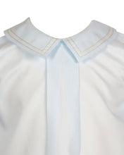 Load image into Gallery viewer, The Genesis Daygown in Blue from The Yellow Lamb offers timeless comfort and style for your newborn’s first moments at home. Crafted with soft, gentle fabric, it ensures your baby stays cozy while looking effortlessly classic. This daygown is the ideal choice to welcome your little one with warmth and elegance.