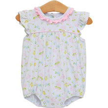 Load image into Gallery viewer, Dress your little one in delightful charm with the Infant Girls Cottontail Ruffle Bubble by Trotter Street Kids. This adorable Easter print bubble showcases ruffle sleeves, ensuring she looks cute while staying comfortable and cool. Perfect for spring festivities, it brings smiles and joy to every occasion!