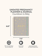 Load image into Gallery viewer, With so much to think about during pregnancy, the Undated Pregnancy Planner & Journal from Studio Oh! is the ideal companion for navigating the unique experiences and responsibilities of this special time as well as keeping expectant moms organized. Inside, you’ll find monthly and weekly views for staying organized through all three trimesters, plus additional monthly views to keep new moms on track after birth.