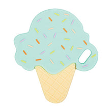Load image into Gallery viewer, Make teething time a little sweeter with this adorable ice cream cone silicone teether!
- Made from safe, BPA-free materials for peace of mind while baby explores
- Soft, textured surface gently soothes sore gums
- Easy-to-hold design, perfect for tiny hands
- A fun and charming gift for baby showers, summer babies, or everyday smiles
- Gift Boxed