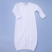Load image into Gallery viewer, White Converter Gown with Blue Trim