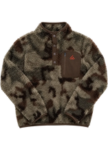 Load image into Gallery viewer, Camouflage Sherpa Snap Jacket