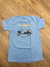 Load image into Gallery viewer, Boy's Bald Head Blues Golf Cart Tee from Bald Head Blues 
Bald Head Blues high-quality clothing designs, and selection of fine fabrics also reflect our unique island experience.  They’re casual, colorful, and classic.  They inspire our sense of style and compel us to relax.  Wearing Bald Head Blues™ transports us to a place we all long to be, no matter where we are now. Bald Head Blues™ was inspired by our unique Bald Head Island lifestyle, which itself is defined by the simplicity and