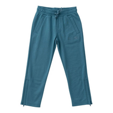 Load image into Gallery viewer, Welcome to the perfect Sunday Funday! Our boys' navy jogger pants from PRODOH are made with soft cotton for ultimate comfort. The ankle zip detail adds a stylish touch, making these pants versatile for any activity. So go ahead, kick back and relax in style with our Sunday Funday JoggerPant.