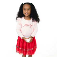 Load image into Gallery viewer, Merry Ruffle Sweatshirt