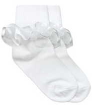 Load image into Gallery viewer, Frilly Ruffle Lace Turn Cuff Socks 1 Pair