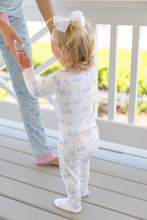 Load image into Gallery viewer, Infant Girls Noelle`s Night Night Footed Pajamas in Lindon Hill Hops