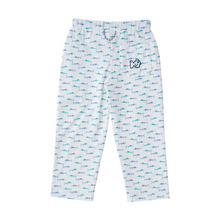 Load image into Gallery viewer, After all that adventuring, angling, beaching and boating...you're going to need some down time! Rest up and lounge around in our PRODOH Kids lounge life pant with Marlin Fish Print on white knit Peruvian cotton fabric! Pair with any of our performance fishing t-shirts snd complete your cozy look with a Spinnerbait or Crew Control Sweatshirt!
92% Cotton 8% Spandex
Elastic Waistband with Drawcord
Machine Washable