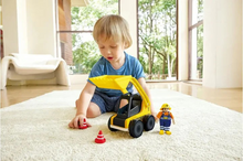 Load image into Gallery viewer, Encourage creativity and problem-solving with the Load 'N Go Loading Truck. Designed for kids 2 years and up, this sturdy truck lets little builders scoop, carry, and dump materials, fueling imaginative play indoors or outdoors. Its compact size (25 x 12 x 14 cm) makes it perfect for sandboxes, yards, or playrooms, ready to turn every adventure into hands-on fun.