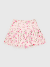 Load image into Gallery viewer, The Girls Ellie Athletic Skort from J Marie pairs effortless style with performance. Featuring a striking pink floral pattern that coordinates beautifully with the Ellie Slouch Tee, this skort is built for active play. The flexible fabric blend delivers durability through high-energy movement, while a wide waistband ensures a secure, comfortable fit that stays put. Built-in shorts provide extra coverage and peace of mindโperfect for running, jumping, and all-day adventures.