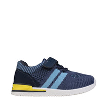 Load image into Gallery viewer, Anytime, anywhere, the Wynn Kids Sneaker is ready to take your little one on an adventure! Designed for all-day play, this sneaker features a breathable knit upper that offers flexibility and comfort. The elastic laces ensure a secure fit with easy on-and-off, while the foam cushion insole provides superior support for active feet. Whether exploring the playground, the park, or just running errands, the Wynn sneaker is built for comfort and durability, making it the perfect choice for your kiddo’s everyday