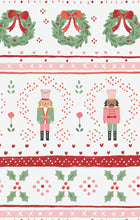 Load image into Gallery viewer, Celebrate the holidays in cozy style with the Girl's Sugar Plum Fairy - Nutcracker Fair Isle - Pink - 2 Way Zipper Romper by Angel Dear. Featuring a timeless fair isle pattern with festive  feminine pink Nutcracker and holiday motifs, this romper is perfect for creating picture-perfect sibling moments on Christmas morning. The convenient 2-way zipper makes dressing and diaper changes effortless, keeping little ones comfortable and festive all day long.
