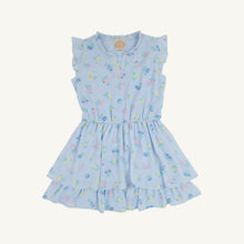 Load image into Gallery viewer, Your little lady will steal the show in the Mary Price Party Dress featuring our enchanting Little London Flowers print! This stunning dress showcases beautiful details and soft fabric that's perfect for Easter celebrations, vacations and special occasions. She'll radiate joy and confidence while twirling in this absolutely gorgeous dress all spring!