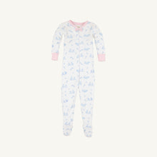 Load image into Gallery viewer, Infant Girls Noelle`s Night Night Footed Pajamas in Lindon Hill Hops