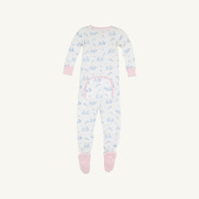 Load image into Gallery viewer, Infant Girls Noelle`s Night Night Footed Pajamas in Lindon Hill Hops