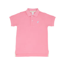 Load image into Gallery viewer, Boys Prim & Proper Short Sleeve Polo in Hamptons Hot Pink