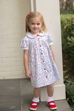 Load image into Gallery viewer, The Breccan Dress is a sweet and timeless style for the school year and beyond. Made in our adorable Homeroom Blooms knit fabric, this comfortable dress features a classic button-front design for an extra touch of traditional cuteness.
Perfect for the first day of school, special moments, and everyday adventures.