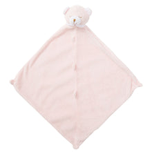Load image into Gallery viewer, The Angel Dear Lovie Blankie is the perfect lovey blanket for your infant. Available in pink, blue, and white, this sweet blankie features a cuddly bear head or star and is made from the softest material. Your little one will love snuggling with this beloved comfort item.
Machine washable, Measures 13'x13'