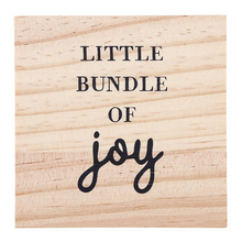 Load image into Gallery viewer, Celebrate your little buddle of joy's first Christmas with this charming ceramic baby carriage ornament. A sweet keepsake for new parents, it comes nestled in a wooden box

Features gold metallic accents
Includes ribbon for easy hanging
Packaged in a wooden box for simple gifting and storage
Personalize the box with baby's name and birth year
