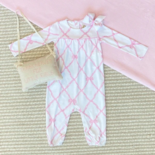 Load image into Gallery viewer, Long Sleeve Penny&#39;s Playsuit in Belle Meade Bow
