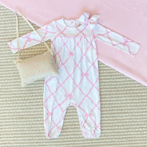 Long Sleeve Penny's Playsuit in Belle Meade Bow