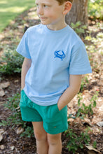 Load image into Gallery viewer, Boy&#39;s Crab on Bayberry Tee

