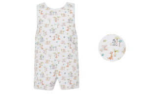 Experience wild adventures with your little one in our Infant Boys Safari Print Jon Jon from Petit Bebe! This classic design showcases adorable zoo animals, making it perfect for outdoor playdates and animal lovers. Get yours now and let the fun begin!