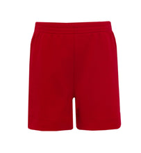 Load image into Gallery viewer, Get your little patriot ready for any occasion with the Patriotic Puppy Short Set by Anavini! This darling set features a red striped top with a cute patriotic puppy smocking, paired with solid red shorts. Perfect for showing off their love for their country and their style.
