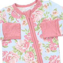 Load image into Gallery viewer, Angel Dear’s Angeline Floral Convertible Romper bursts with vibrant blooms, transforming effortlessly from pajamas to cozy footies. Designed to keep infant girls comfortable and joyful, it’s perfect for brightening every bedtime and playful moment with spirited charm!
