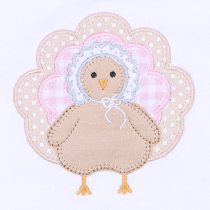 Pilgrim Pals Applique Collared Dress