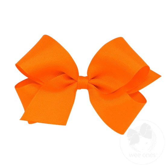 Orange Grosgrain Bow