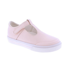 Load image into Gallery viewer, Footmates Drew Leather Mary Jane Sneaker- Rose Pink
