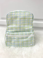 Load image into Gallery viewer, Mini Backpacker Green Plaid From TRVL Design
