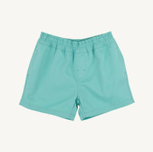 Load image into Gallery viewer, Embrace classic and versatile style with Boy's Twill Sheffield Shorts in Turks Teal from The Beaufort Bonnet Company. Made with comfortable twill fabric, these shorts are perfect for any occasion and feature a handy back pocket. Elevate your little boy's wardrobe with this timeless closet staple!
