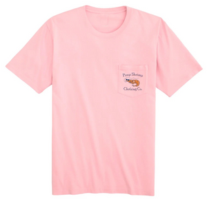 Get ready for your next adventure with our Youth Pink Off-Road Short Sleeve Pocket T-Shirt! This girls shirt from Pimp Shrimp Clothing Co. is the perfect blend of style and functionality. Featuring a convenient front pocket with our logo and a cool back design of an off roading shrimp, this shirt is perfect for any adventure.