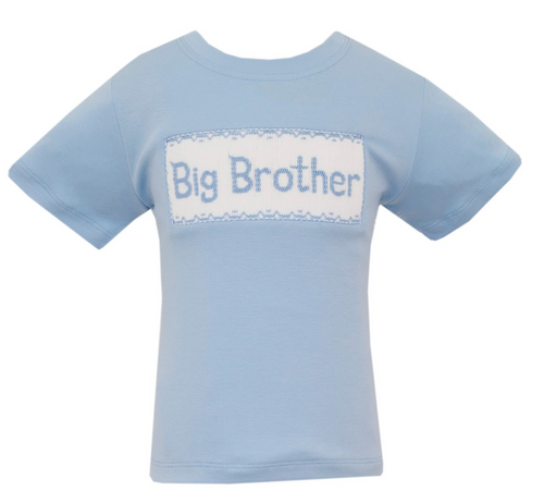 This Big Brother Knit Tee by Anavini is perfect for your little guy! The smocked design proudly announces his role as 