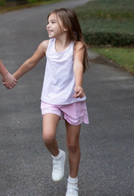 Load image into Gallery viewer, The PRODOH Toddler and Youth Girls Beach Cruiser Short in Pink Lady is our go to athletic short for girls. Wear over your bathing suit, with a tank top or tee and head off to your next outdoor adventure! Remember to share your captured #PRODOHmoments with us on Instagram @prodohkids.

UPF 50+ 95% Polyester 5% Spandex
Zippered Side Seam Pockets
Back Velcro Pocket
Pull on Style Short with Elastic Waistband and Drawcord
Machine Washable
Designed in the USA and Imported
PRODOH Signature &quot;Get Back Here Loop&quot;
