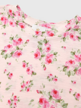 Load image into Gallery viewer, The Girls Ellie Slouch Tee from J. Marie brings effortless style to her everyday wardrobe. Featuring a charming pink floral print on a relaxed slouch silhouette, this tee is designed for the modern tween who loves comfort without compromising on trend. The laid-back fit pairs perfectly with the Ellie Athletic Skirt for a coordinated floral look, or works beautifully on its own with her favorite bottoms. Versatile, comfortable, and on-trend—this tee is ready for everything from school days to weekend adventu
